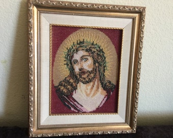 The beaded picture of "Jesus"