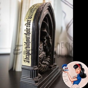 Shelf Sitter - A Dragon Without Their Rider 3d Print Bookstagram Booktok Fourth Wing Inspired Dragons Bookshelf Decor Violet Xaden Book