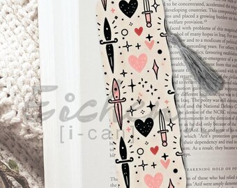 Bookmark: Swords & Daggers, Romantasy Book Lover Gift