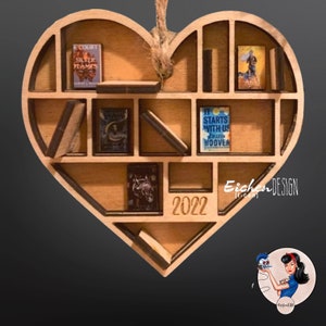 CUSTOMIZABLE Fave Books Bookshelf Ornament
