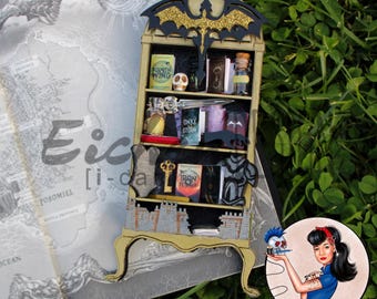 Miniature Bookcase Fourth Wing Inspired: Basgiath Violet XadencBookshelf Decor