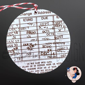 Ornement d'agenda pour carte de bibliothèque