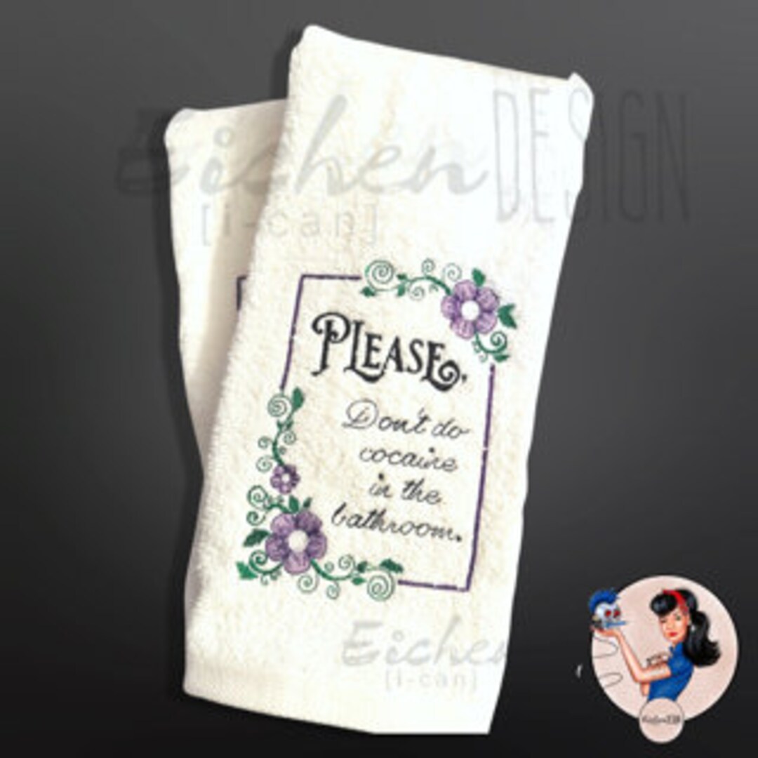 Plaque Métal Rétro "Please Don't Do Cocaine In The Bathroom" - 20x30cm, Décoration Murale Vintage - 6