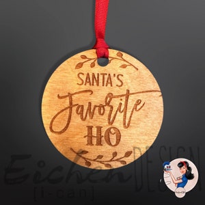 Adorno para adulto travieso Ho favorito de Papá Noel