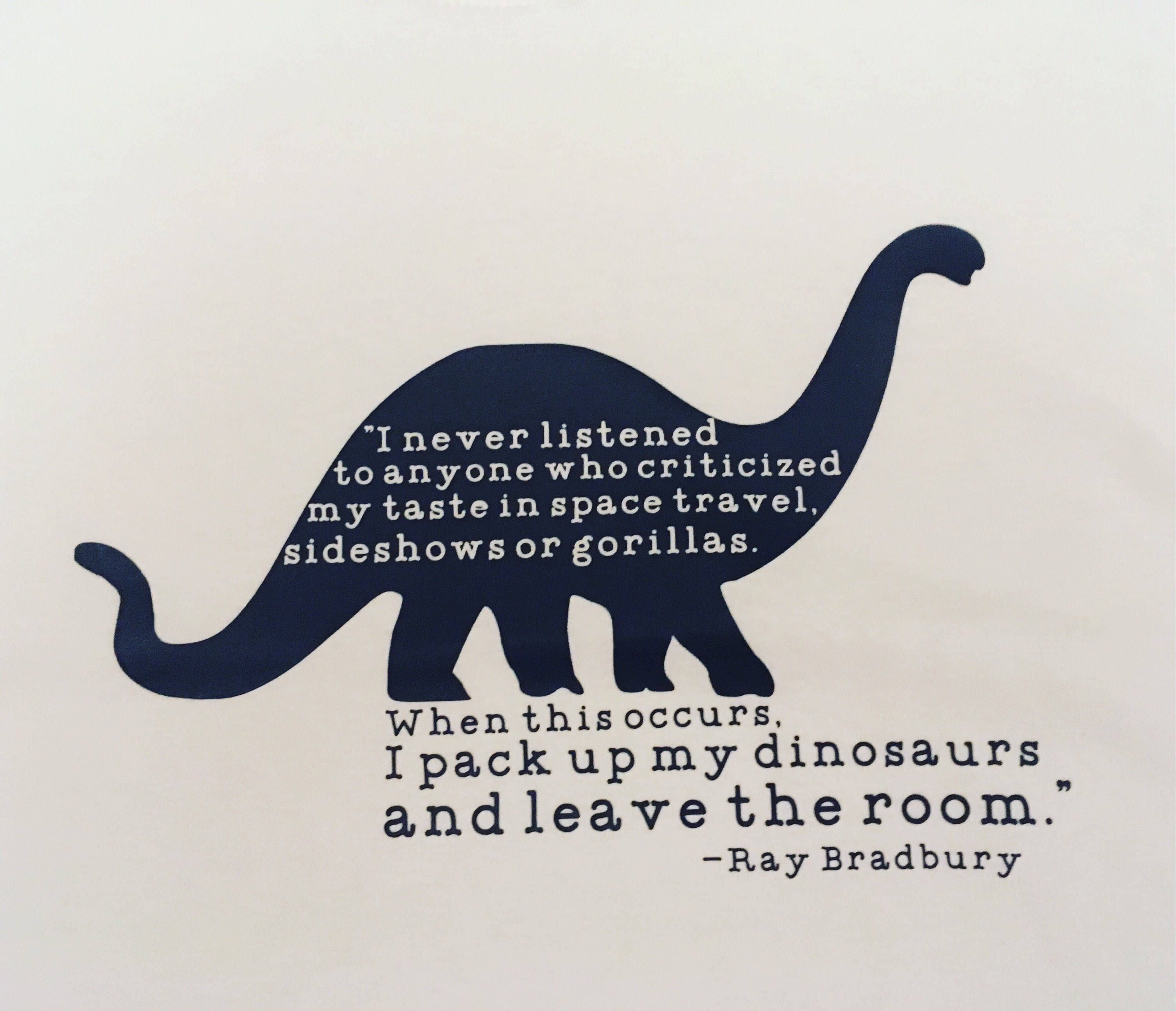 Ray Bradbury Dinosaur T Shirt