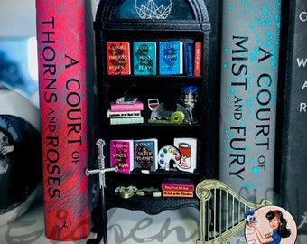 Night Court Inspired Miniature Bookcase Book Shelf