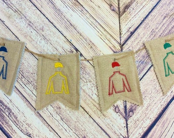 Kentucky Derby Jockey Banner Wall Hanging