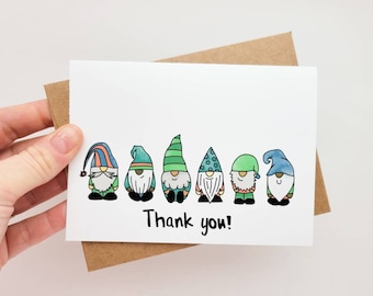 Cute Gnomes Thank You Card