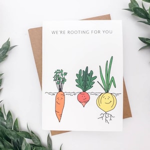 Funny Get Well Soon Card - We Are Rooting For You Funny Greeting Card