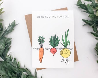 Funny Get Well Soon Card - We Are Rooting For You Funny Greeting Card