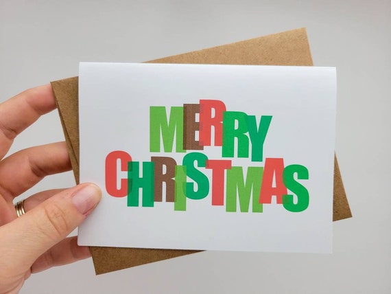 Simple Merry Christmas Greeting Card