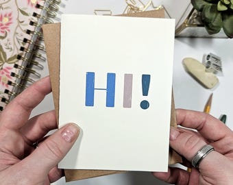Simple Hi Card - Any Occasion Card