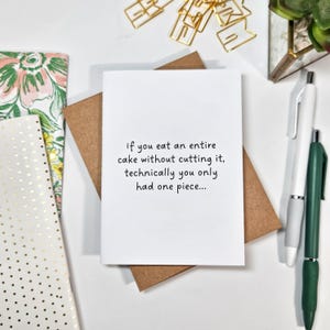 Funny Sarcastic Birthday Greeting Card - Funny Birthday Card