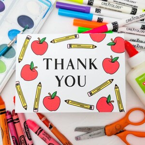 Cute Thank You Greeting Card for Teacher