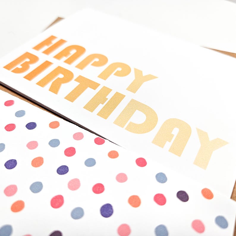 Colorful Birthday Card Variety Pack - Set of Generic Birthday Cards - Etsy