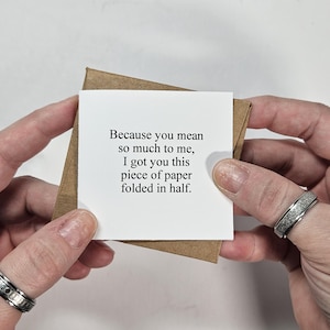 Sarcastic Little Thinking of You Greeting Card