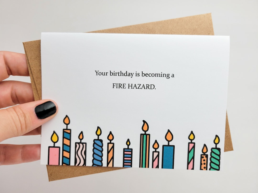 Sarcastic Birthday Card Funny Birthday Card About Getting - Etsy