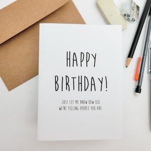 Funny Sarcastic Birthday Card for Best Friend About Lying About Your