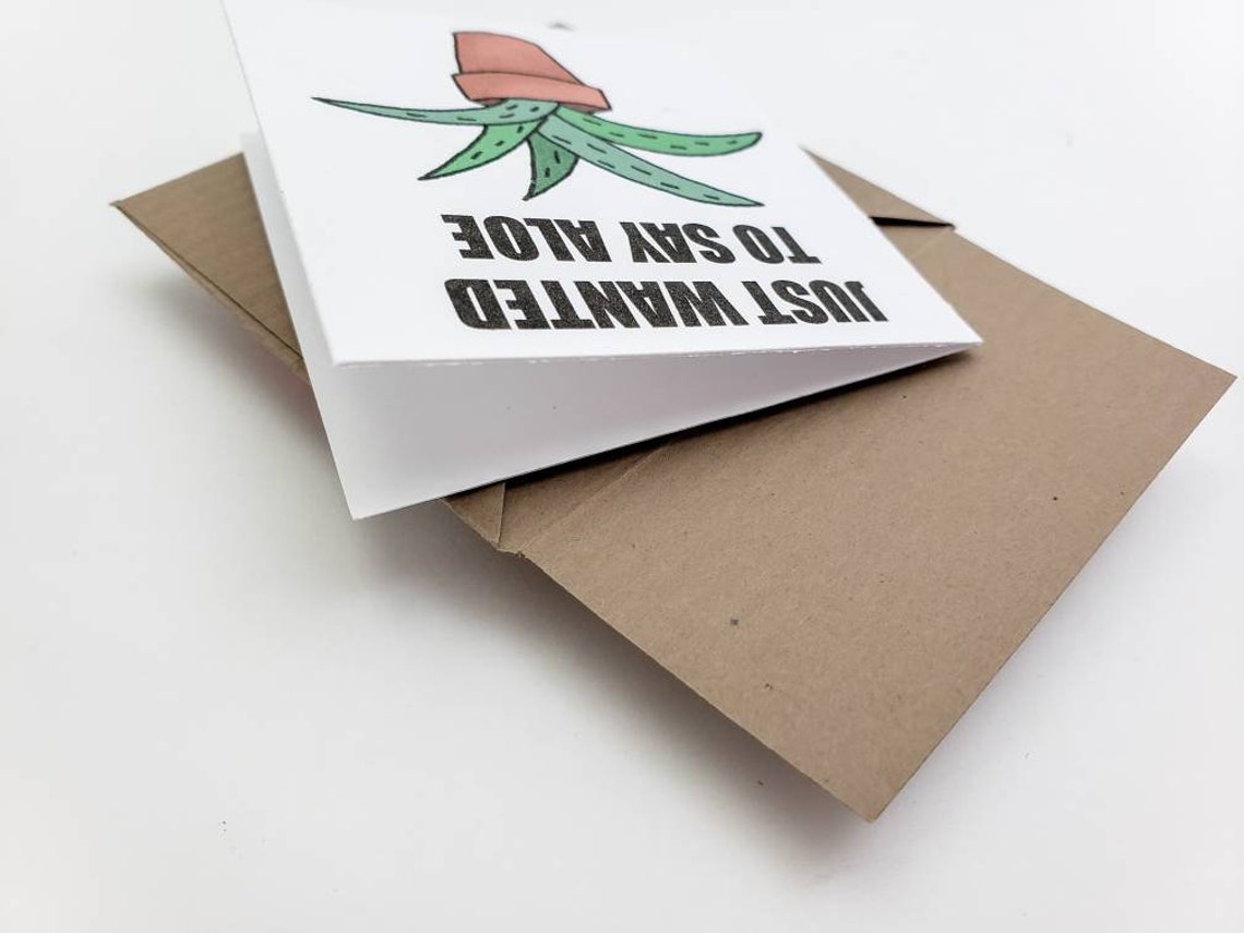 Funny Just Because Greeting Card Funny Succulent Card Etsy