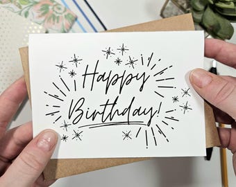 Neutral Happy Birthday Card