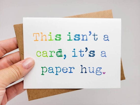 Sending A Hug Greeting Card - Sending Condolences Greeting Card