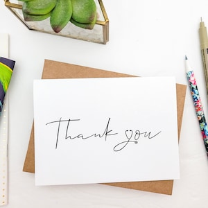 Thank You Card for Doctor or Nurse or Medical Field Employee