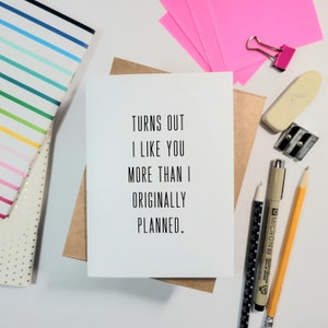 Funny Sarcastic Love Card – Valentine's Day, Boyfriend, Girlfriend