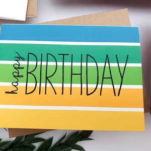 Colorful Birthday Card Variety Pack - Set of Colorful Happy Birthday ...