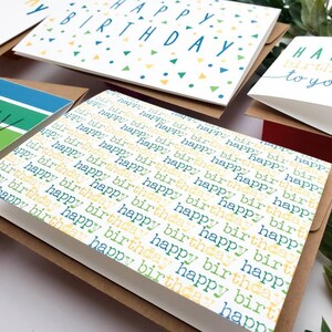 Colorful Birthday Card Variety Pack - Set of Colorful Happy Birthday ...