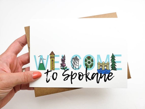 Welcome To Spokane Card - Spokane Washington Realtor Greeting Card