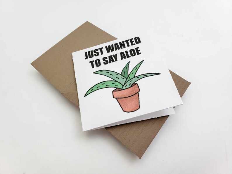 Funny Just Because Greeting Card Funny Succulent Card Etsy
