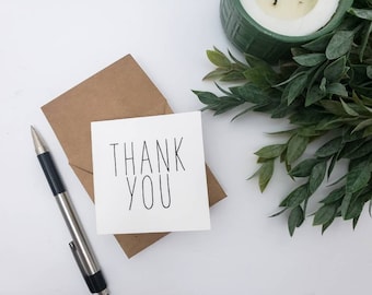 Simple Little Minimalist Thank You Card