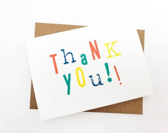 Colorful Thank You Card for Any Occasion