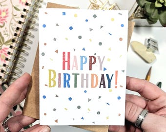 Colorful Happy Birthday Card