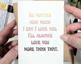 Love You Greeting Card
