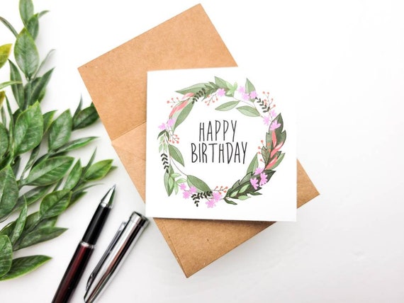 Pretty Little Floral Happy Birthday Card