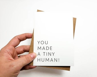 Funny New Mom Card: Congratulations on Baby