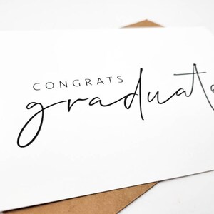 Minimalist High School or College Graduation Congratulations Card - Etsy