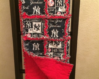 New York Yankees Quilt, Yankees Quilt, Sports Quilt, Handmade Quilt, Baseball Quilt, Gift For Sports Fan