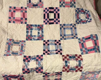 Quilt, Lap Quilt, Handmade Lap Quilt, Patchwork Blanket, Lap Size Quilt, Quilted Blanket, Couch Blanket, Reading Blanket, Patchwork Quilt