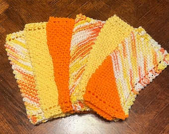 Knitted Dish Cloths, Hand Knit Dishcloths, Knitted Dish Cloths, Kitchen Towels, Wash Cloths, Dish Cloths, Dish Rags, Housewarming Gift
