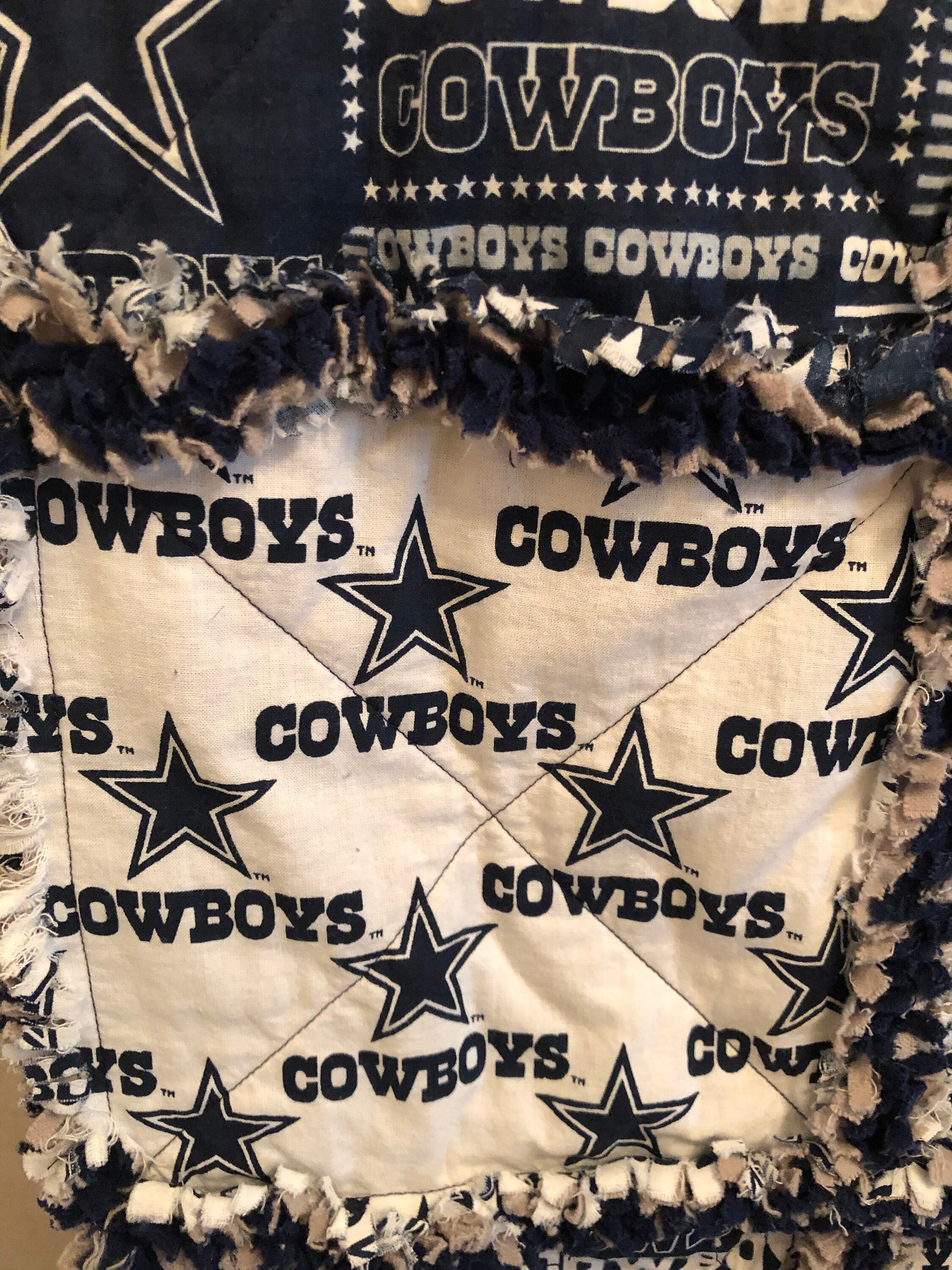Dallas Cowboys Quilt, Cowboys Quilt, Sports Quilt, Handmade Quilt, Football Quilt, Gift for