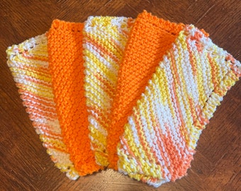 Hand Knitted Dishcloths, Dish Cloths, Kitchen Cloths, Kitchen Towels, Hand Made Dish Cloths, Cotton Dishcloths, Wash Cloths, Dish Rags