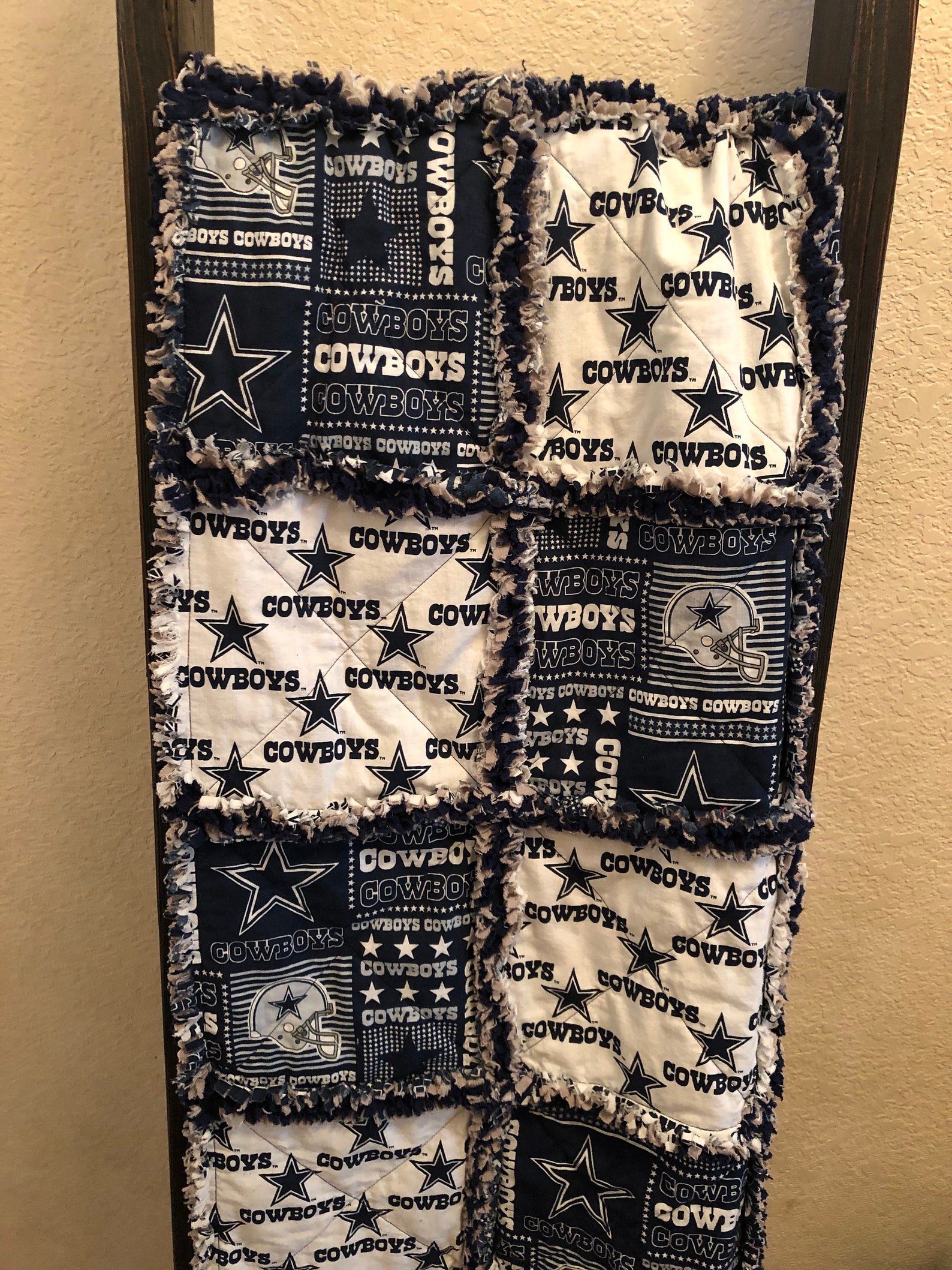 Dallas Cowboys Quilt, Cowboys Quilt, Sports Quilt, Handmade Quilt