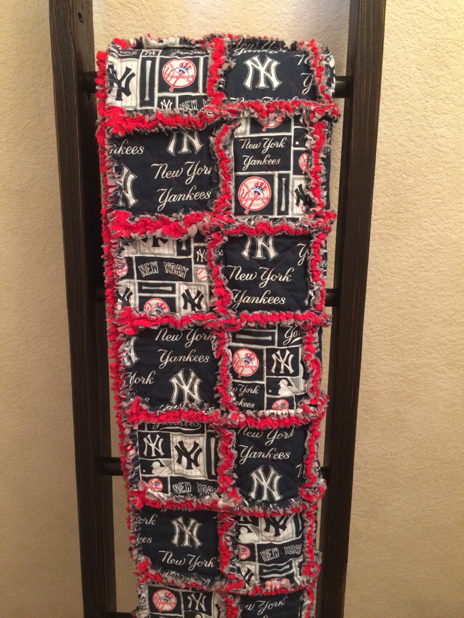 New York Yankees Quilt, Yankees Quilt, Sports Quilt, Handmade Quilt