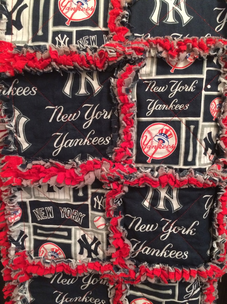 New York Yankees Quilt, Yankees Quilt, Sports Quilt, Handmade Quilt
