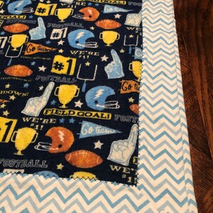 Sports Baby Blanket, Self Binding Baby Blanket, Flannel Baby Blanket, Baby Receiving Blanket, Newborn Baby Blanket, Baby Shower Gift,