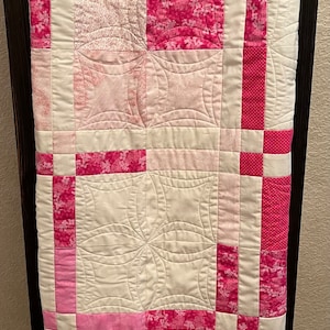 Baby Blanket, Pink Baby Quilt, Baby Girl Quilt, Handmade Baby Quilt, Baby Girl Blanket, Baby Quilt, Baby Shower Gift, Nursery Bedding,