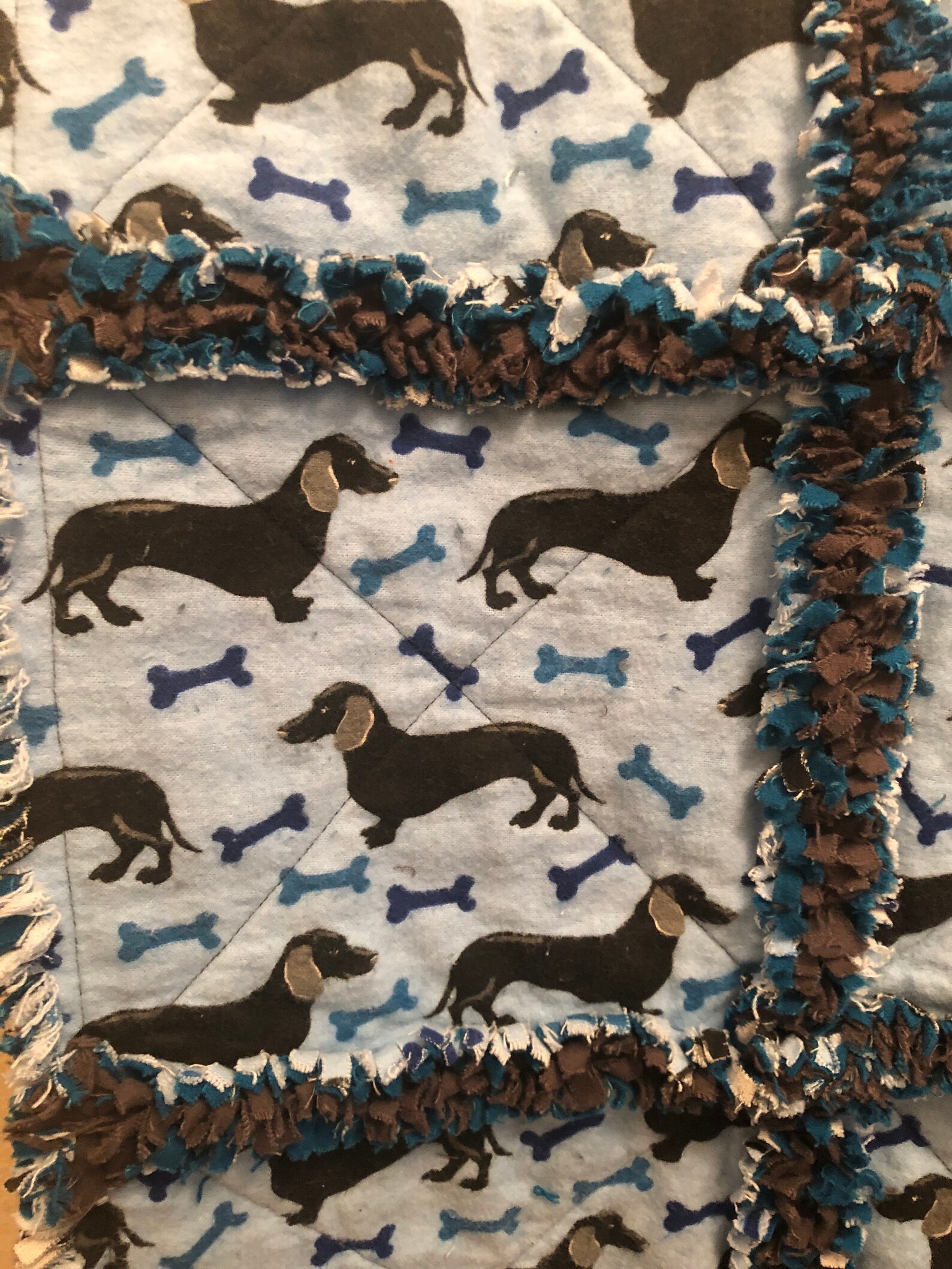 Whimsical Dachshunds Quilted Blanket NCU0TH227 main image 0