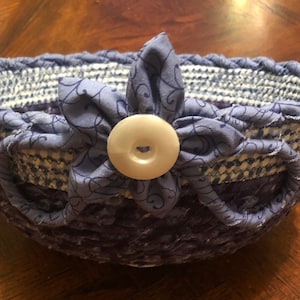 Basket, Fabric Basket, Handmade Basket, Rope Basket, Rope Bowl, Cotton Rope Basket, Gift for Her, Housewarming Gift, Kitchen Basket, Bowl